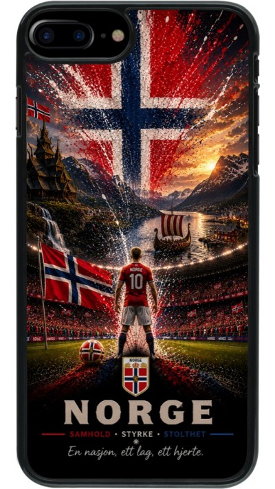 Coque iPhone 7 Plus / 8 Plus - Football Norvège splash 2026
