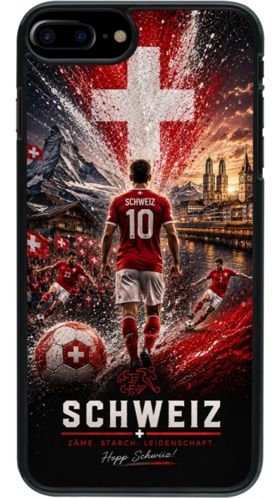 Coque iPhone 7 Plus / 8 Plus - Football Schweiz splash 2026