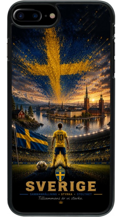 Coque iPhone 7 Plus / 8 Plus - Football Suède splash 2026