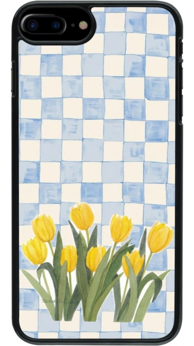 Coque iPhone 7 Plus / 8 Plus - Blue vichy tulips 2026