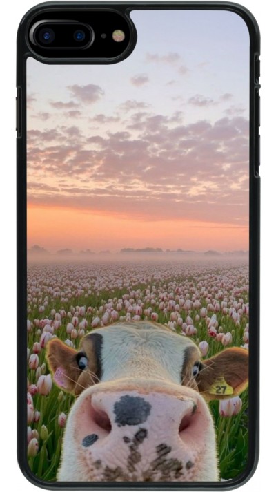 Coque iPhone 7 Plus / 8 Plus - Cow with tulips 2026
