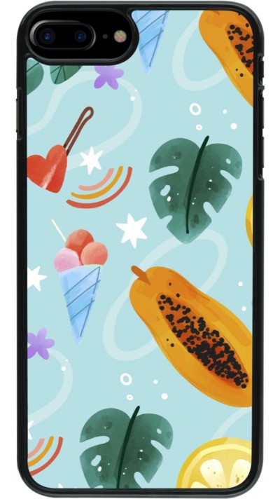 Coque iPhone 7 Plus / 8 Plus - Summer 2025 Pattern papaya