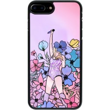Coque iPhone 7 Plus / 8 Plus - Taylor Swift Sketch - Pink