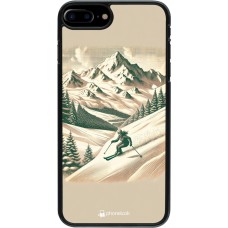 Coque iPhone 7 Plus / 8 Plus - Vintage Ski Mountain