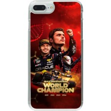 Coque iPhone 7 Plus / 8 Plus - Plastique transparent Max Verstappen Champion 2023