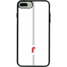 iPhone 7 Plus / 8 Plus Case Hülle - Silikon schwarz Kanton BL weiss