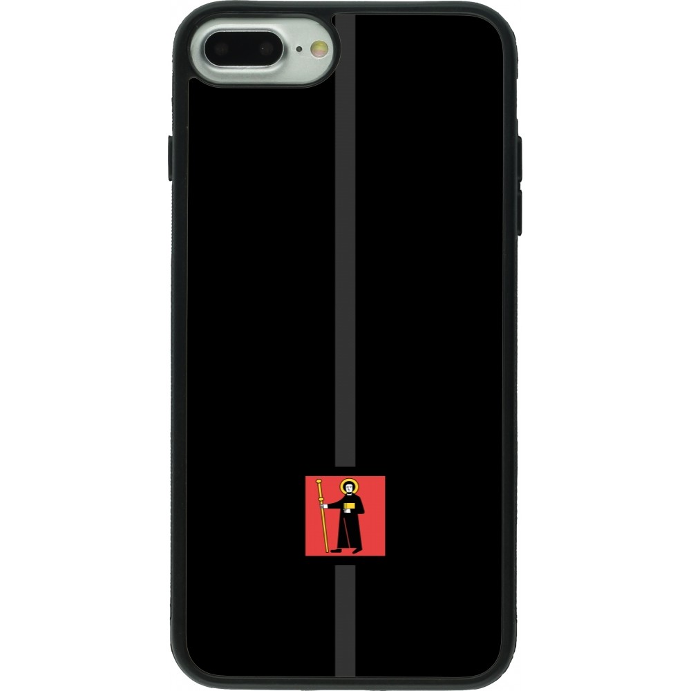 iPhone 7 Plus / 8 Plus Case Hülle - Silikon schwarz Kanton GL schwarz