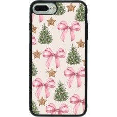 Coque iPhone 7 Plus / 8 Plus - Silicone rigide noir Christmas 25 Vintage Ribbons