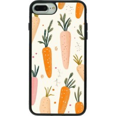 Coque iPhone 7 Plus / 8 Plus - Silicone rigide noir Easter 2026 Illustration carrots