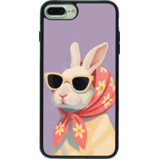 iPhone 7 Plus / 8 Plus Case Hülle - Silikon schwarz Easter 2026 Rabbit with scarf