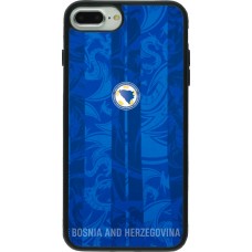 iPhone 7 Plus / 8 Plus Case Hülle - Silikon schwarz Bosnien und Herzegowina 2026 personalisierbares Fussballtrikot