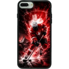 Coque iPhone 7 Plus / 8 Plus - Silicone rigide noir Hockey World Championship Player