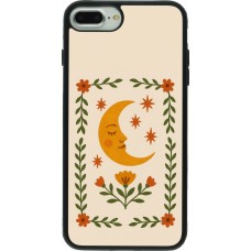 Coque iPhone 7 Plus / 8 Plus - Silicone rigide noir Half moon stamp 2026
