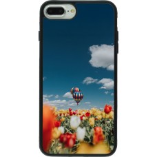 Coque iPhone 7 Plus / 8 Plus - Silicone rigide noir Hot air balloon Spring 2026