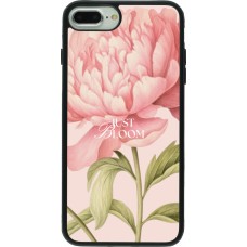 Coque iPhone 7 Plus / 8 Plus - Silicone rigide noir Just Bloom Spring 2026