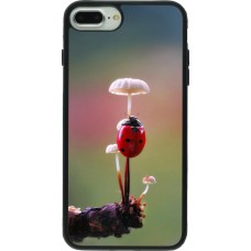Coque iPhone 7 Plus / 8 Plus - Silicone rigide noir Ladybird on a mushroom 2026