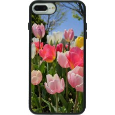 Coque iPhone 7 Plus / 8 Plus - Silicone rigide noir Tulips Spring 2026