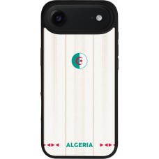 Coque iPhone Air - Silicone rigide noir Maillot de football Algérie 2026 personnalisable