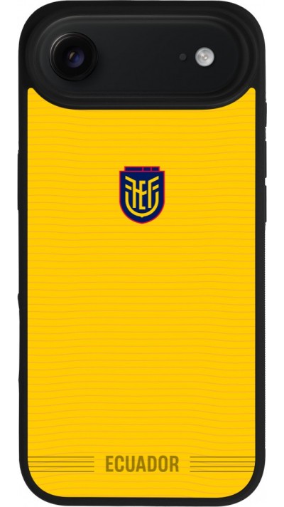 iPhone Air Case Hülle - Silikon schwarz Ecuador 2026 personalisierbares Fussballtrikot