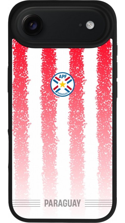 iPhone Air Case Hülle - Silikon schwarz Paraguay 2026 personalisierbares Fussballtrikot