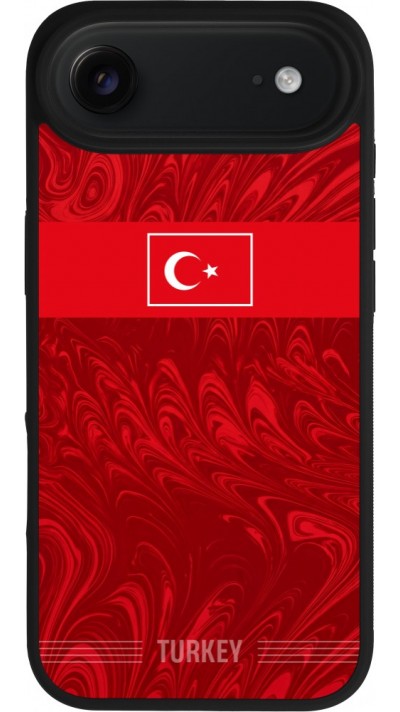 iPhone Air Case Hülle - Silikon schwarz Türkei 2026 personalisierbares Fussballtrikot