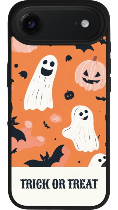 Coque iPhone Air - Silicone rigide noir Halloween 2025 Trick treat Coque iPhone Air - Silicone rigide noir Halloween 2025 Trick treat