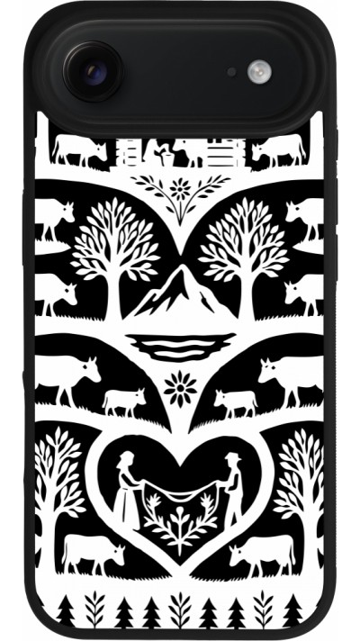 Coque iPhone Air - Silicone rigide noir Poya Suisse 2 noir