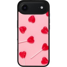 Coque iPhone Air - Silicone rigide noir Saint Valentines Day 26 Lollipop