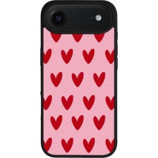Coque iPhone Air - Silicone rigide noir Saint Valentines Day 26 Pattern heart