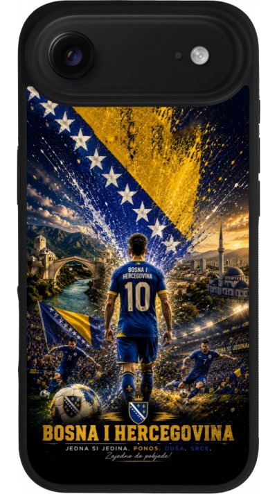 iPhone Air Case Hülle - Silikon schwarz Fussball Bosnien und Herzegowina splash 2026