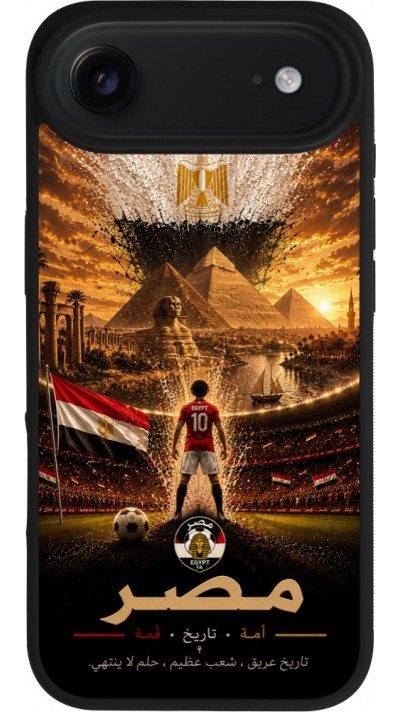 iPhone Air Case Hülle - Silikon schwarz Fussball Ägypten splash 2026