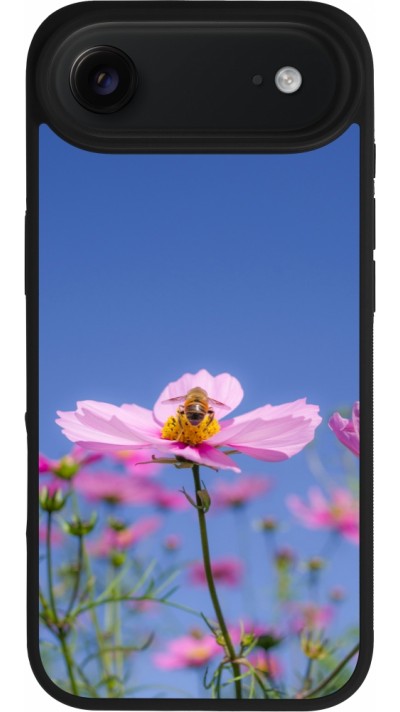 iPhone Air Case Hülle - Silikon schwarz Bee on a flower Spring 2026