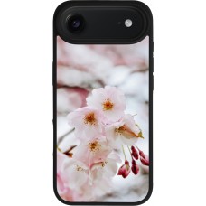 Coque iPhone Air - Silicone rigide noir Cherry tree Spring 2026