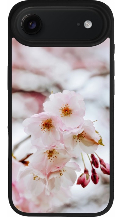 iPhone Air Case Hülle - Silikon schwarz Cherry tree Spring 2026