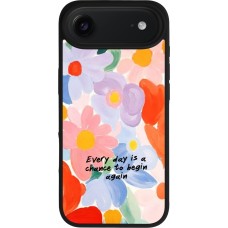 Coque iPhone Air - Silicone rigide noir Every day is a chance Spring 2026