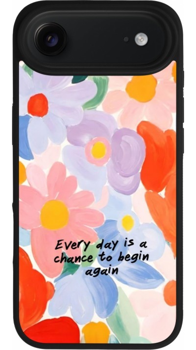 iPhone Air Case Hülle - Silikon schwarz Every day is a chance Spring 2026