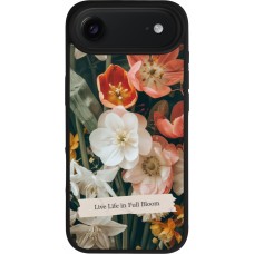Coque iPhone Air - Silicone rigide noir Full Bloom Spring 2026