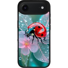 Coque iPhone Air - Silicone rigide noir Ladybird in bloom Spring 2026