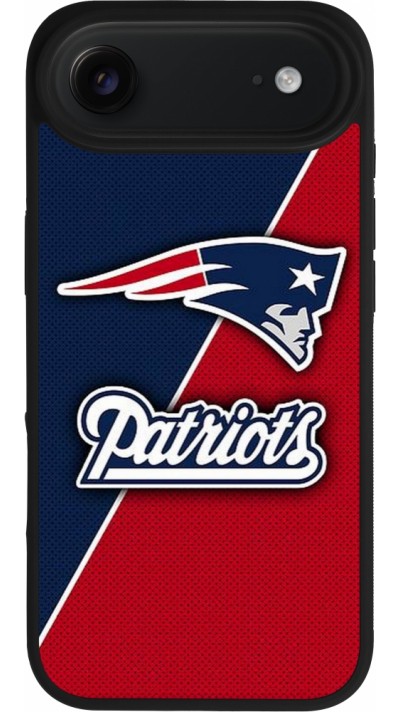 Coque iPhone Air - Silicone rigide noir Super Bowl 26 Patriots 1