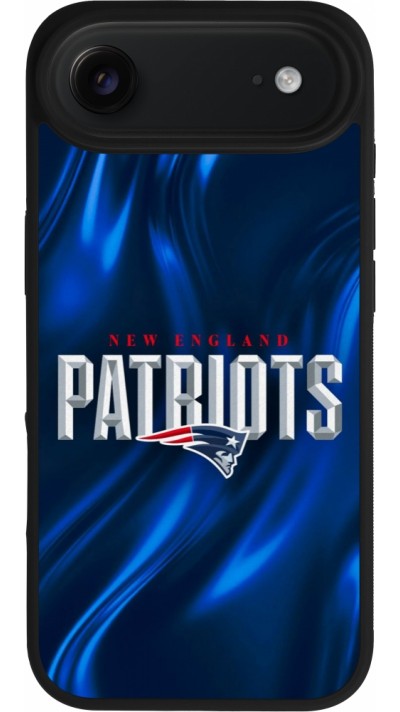 Coque iPhone Air - Silicone rigide noir Super Bowl 26 Patriots 2
