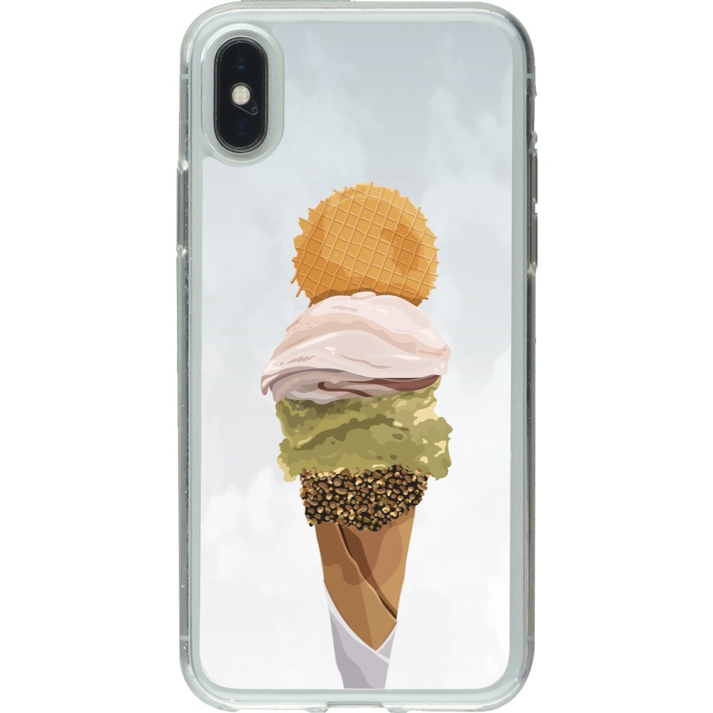 Coque iPhone X / Xs - Gel transparent Summer 2025 Cornet