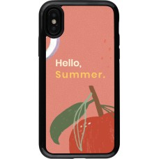 Coque iPhone X / Xs - Hybrid Armor noir Summer 2025 Hello summer