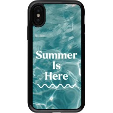 Coque iPhone X / Xs - Hybrid Armor noir Summer 2025 Summer is here