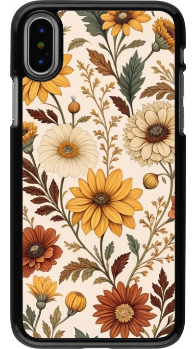Coque iPhone X / Xs - Autumn 25 Flower pattern