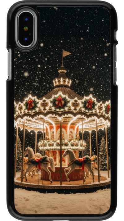 Coque iPhone X / Xs - Christmas 25 Carousel