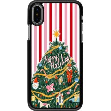 Coque iPhone X / Xs - Christmas 25 Happy Holiday