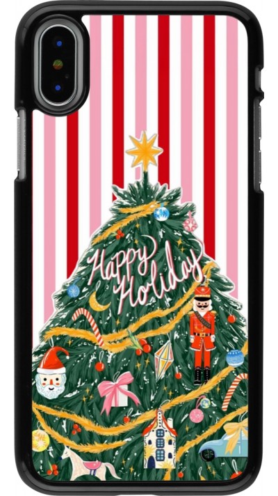 Coque iPhone X / Xs - Christmas 25 Happy Holiday