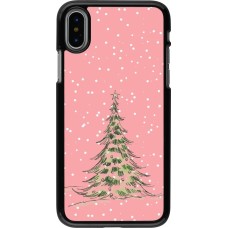 Coque iPhone X / Xs - Christmas 25 Pink Tree