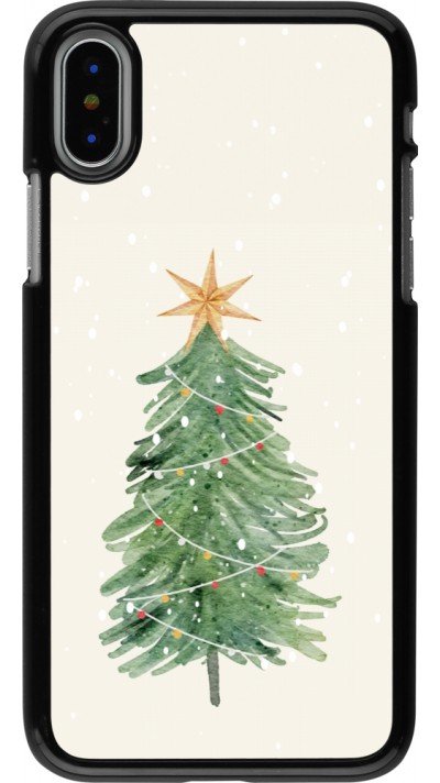 Coque iPhone X / Xs - Christmas 25 Sketch Tree