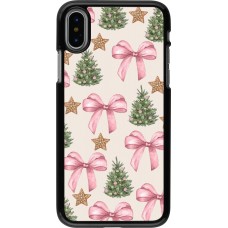 Coque iPhone X / Xs - Christmas 25 Vintage Ribbons
